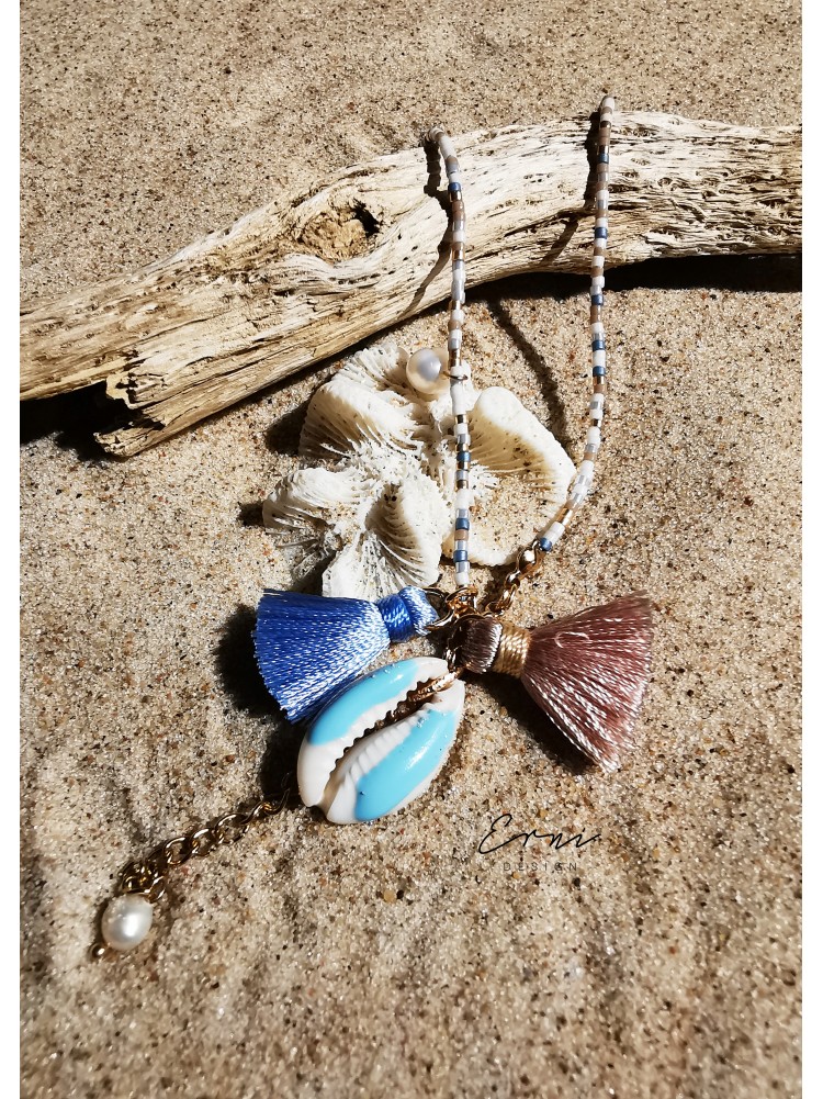 Apyrankė ant kojos ,,Light blue sea shell"