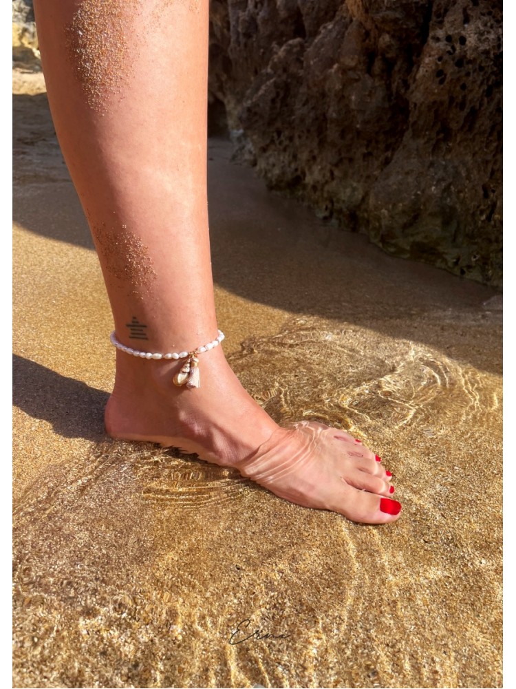 Apyrankė ant kojos su perlais ,,Kreta"