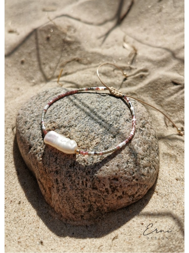 Apyrankė - PEARLS AND SAND LIGHT RED
