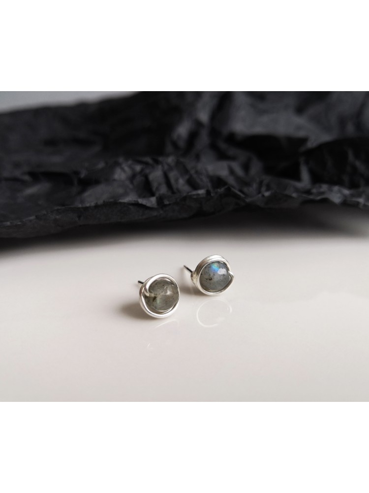 Auskarai su labradorito akmeniu - LABRADORITE