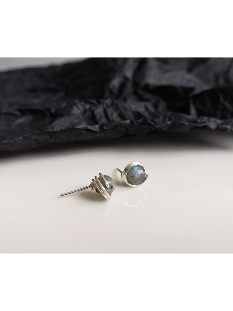 Auskarai su labradorito akmeniu - LABRADORITE